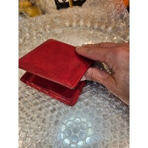 Louis Vuitton Epi‎ Leather Bifold Wallet Red Small Compact